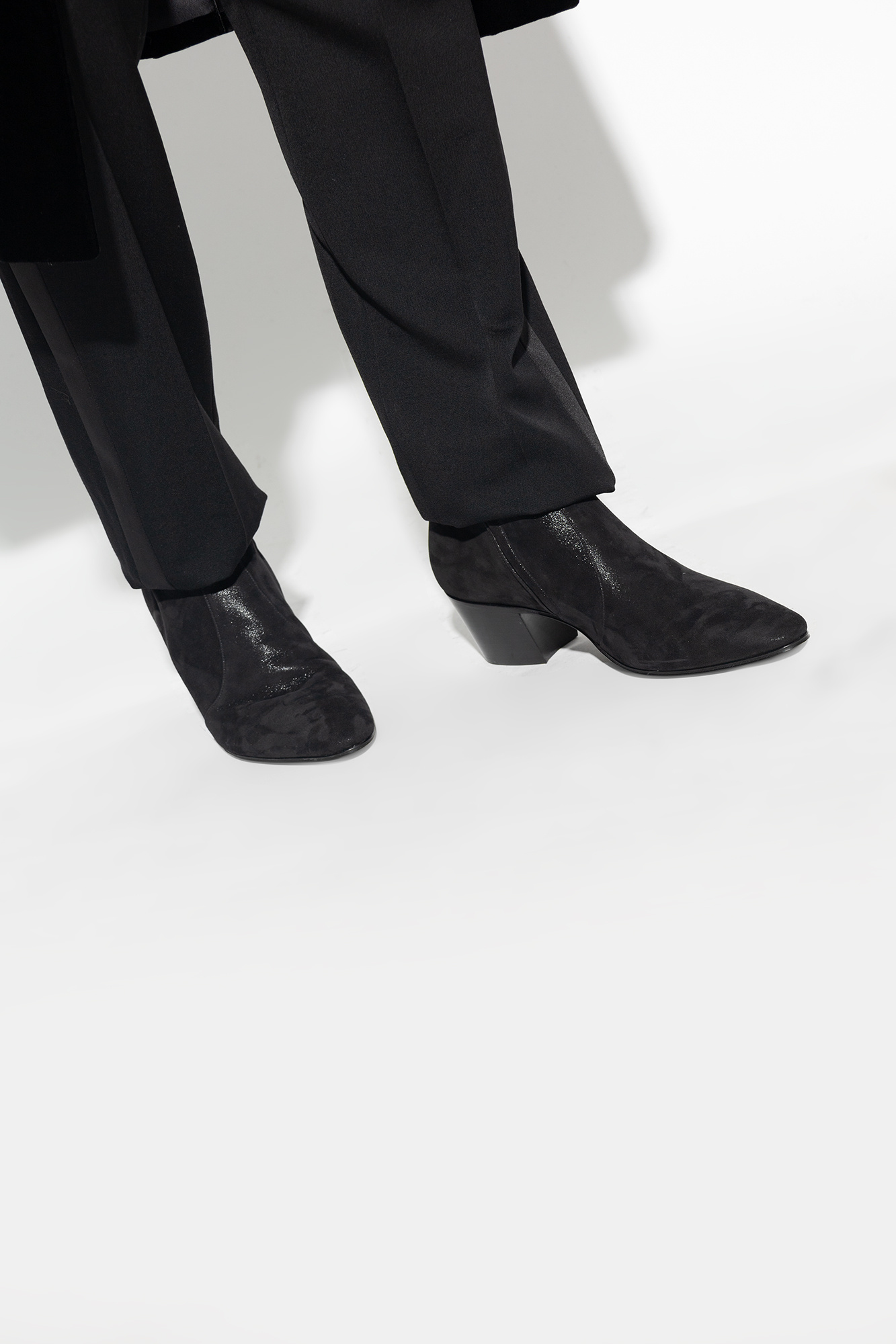 VASSILI boots in shimmering suede | Saint Laurent | YSL.com
